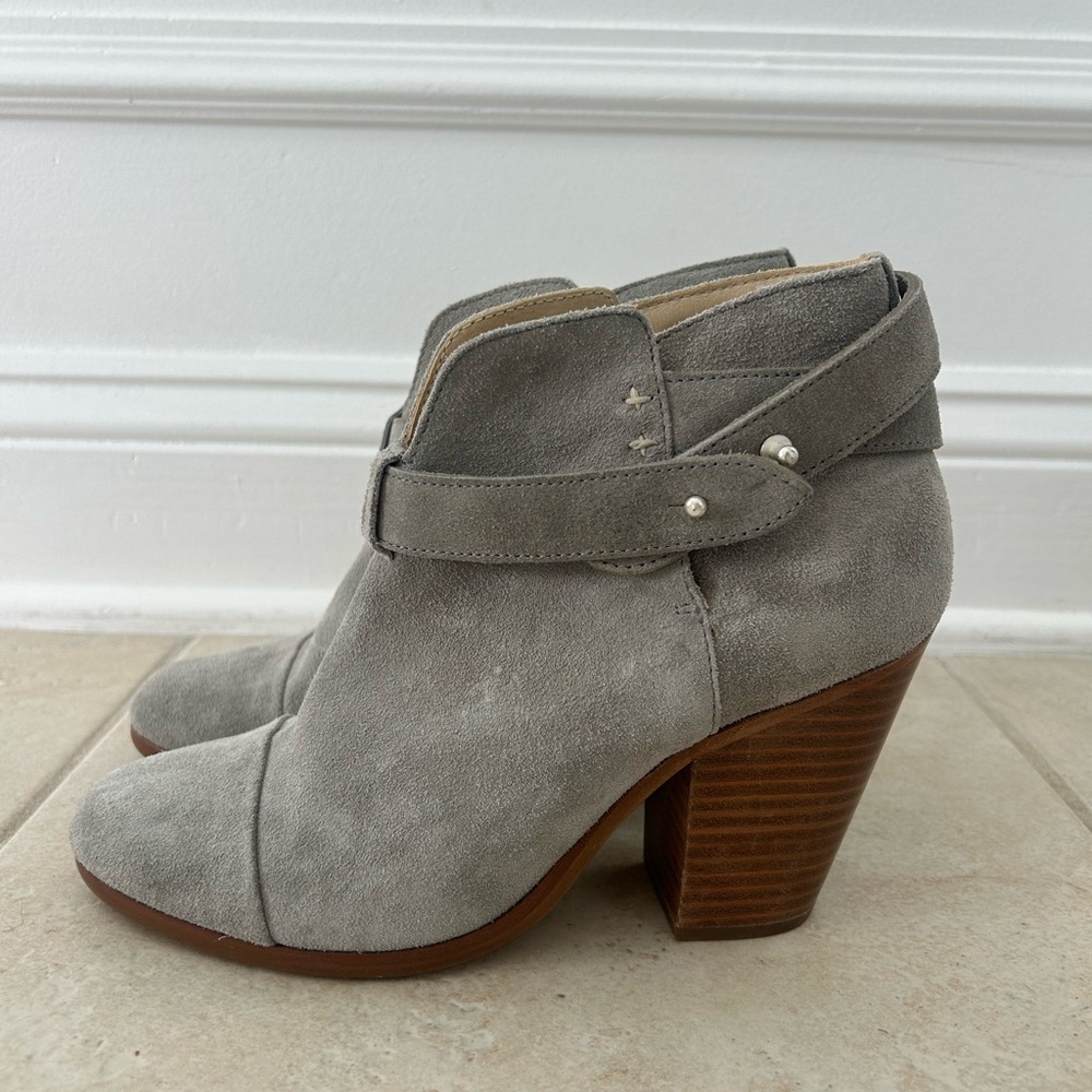 Rag & Bone Harrow Suede Ankle Booties